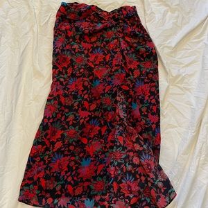 rag & bone floral midi skirt